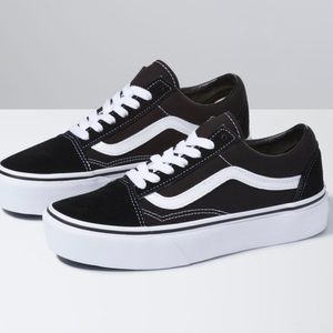 Old Skool Platform Vans Black